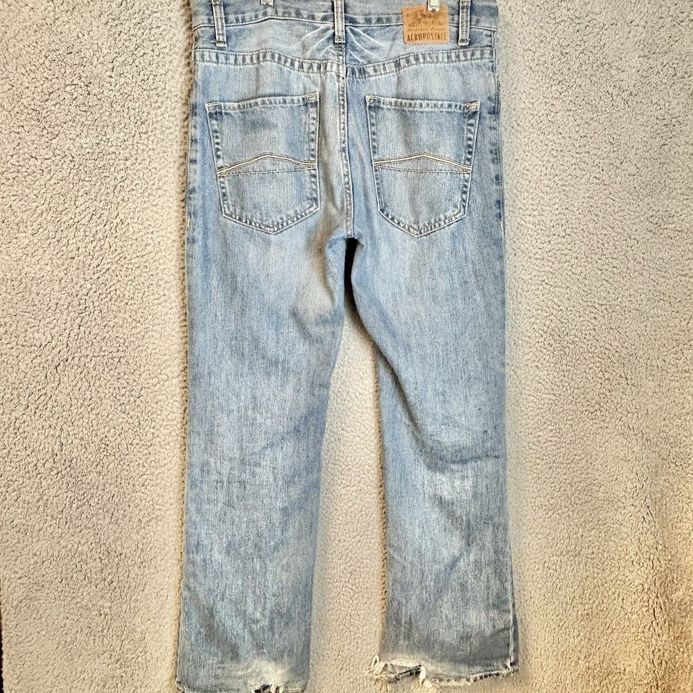Aeropostale Mens Jeans 33x31 Driggs Slim Bootcut Cotton Western Blue Tag 32x30